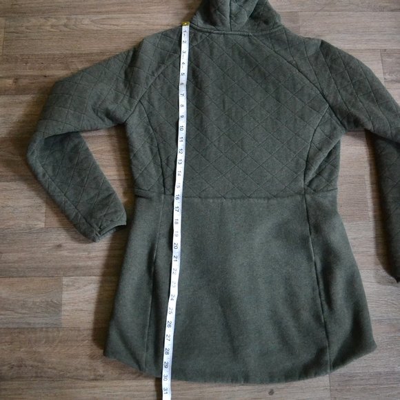 NWT The North Face Olive Green Quilted Tunic Jacket Size Medium - Picture 4 of 6